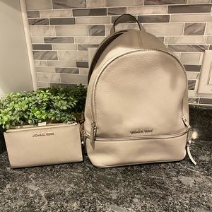 Michael Kors backpack purse AND wallet